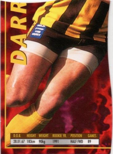 1995 Bewick Enterprises AFLPA Football Quarters #44 Darren Jarman Front